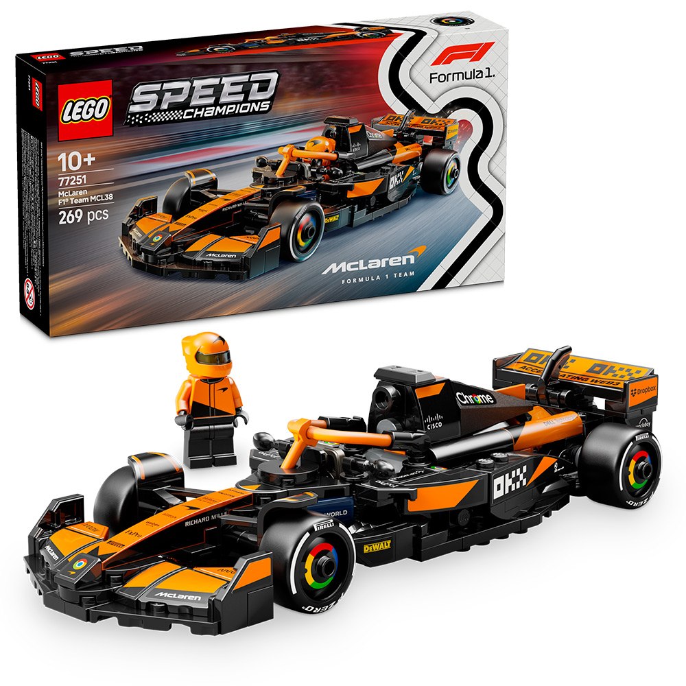 Автомобіль для перегонів McLaren F1® Team MCL38 лего speed champions 77251 Автомобіль для перегонів McLaren F1® Team MCL38