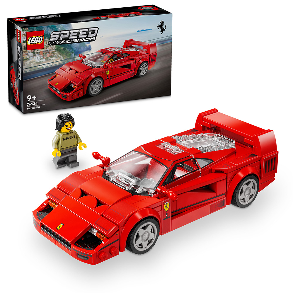 Суперкар Ferrari F40 лего speed champions 76934 Суперкар Ferrari F40