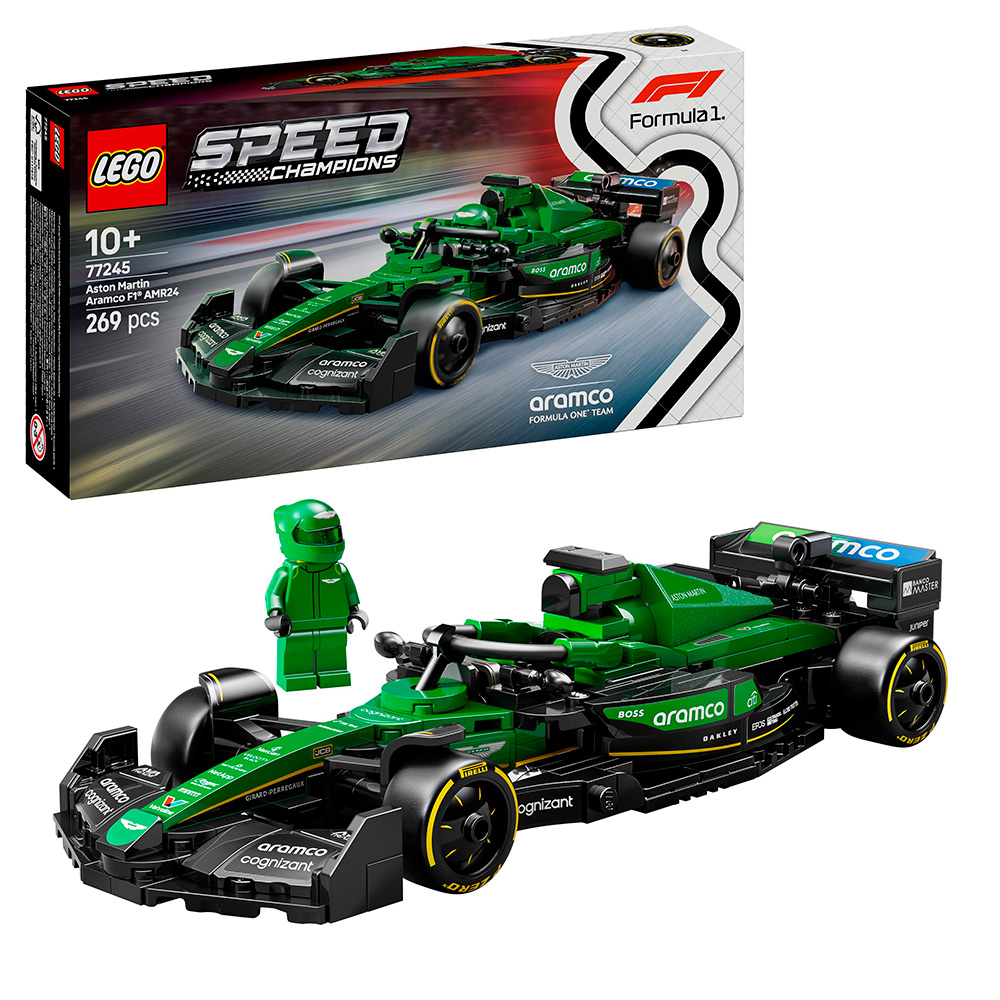Автомобіль для перегонів Aston Martin Aramco F1® AMR24 лего speed champions 77245 Автомобіль для перегонів Aston Martin Aramco F1® AMR24