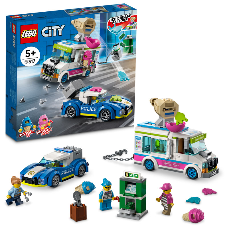 Поліцейське переслідування фургона з морозивом лего сити 60314 Поліцейське переслідування фургона з морозивом