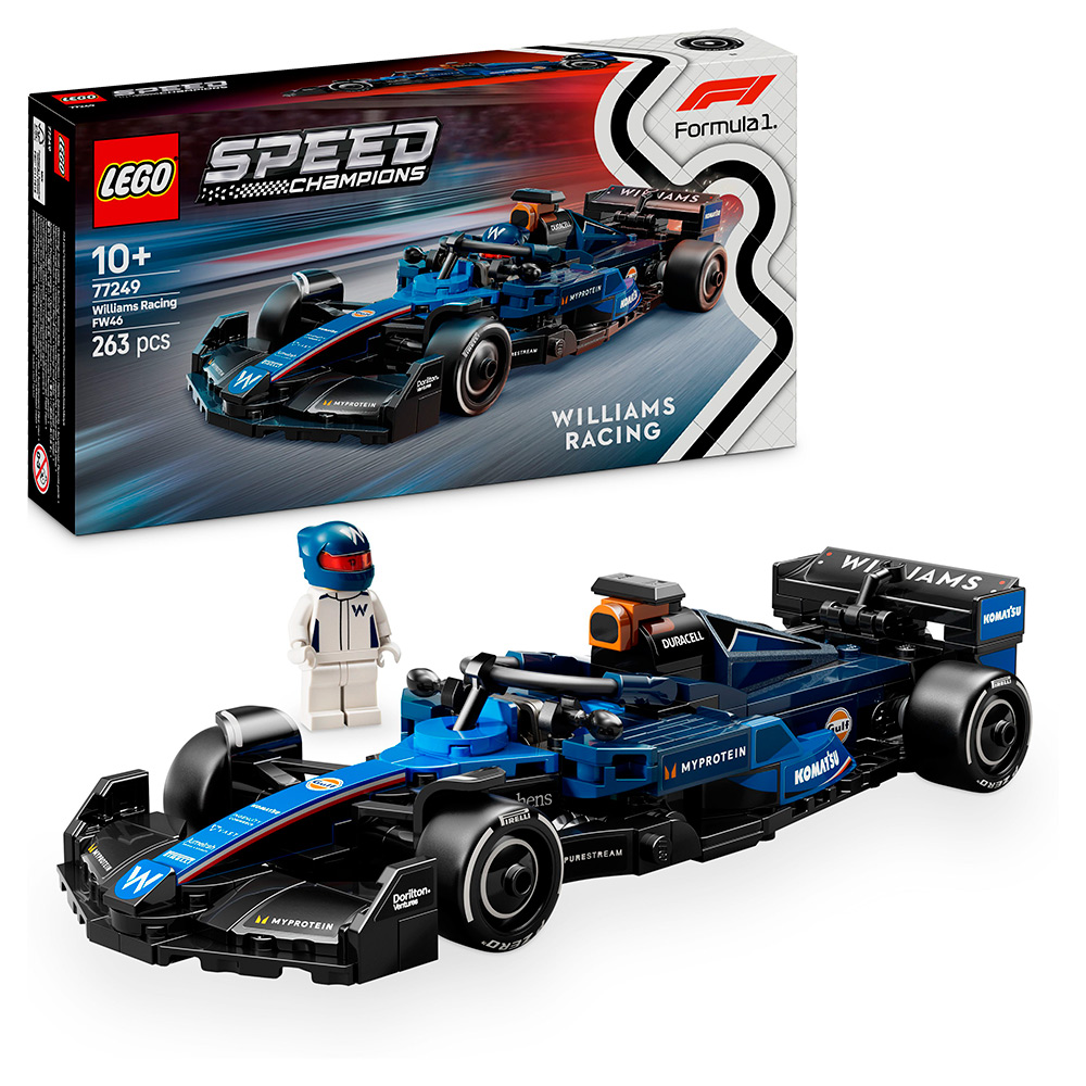 Автомобіль для перегонів F1® Williams Racing FW46 лего speed champions 77249 Автомобіль для перегонів F1® Williams Racing FW46