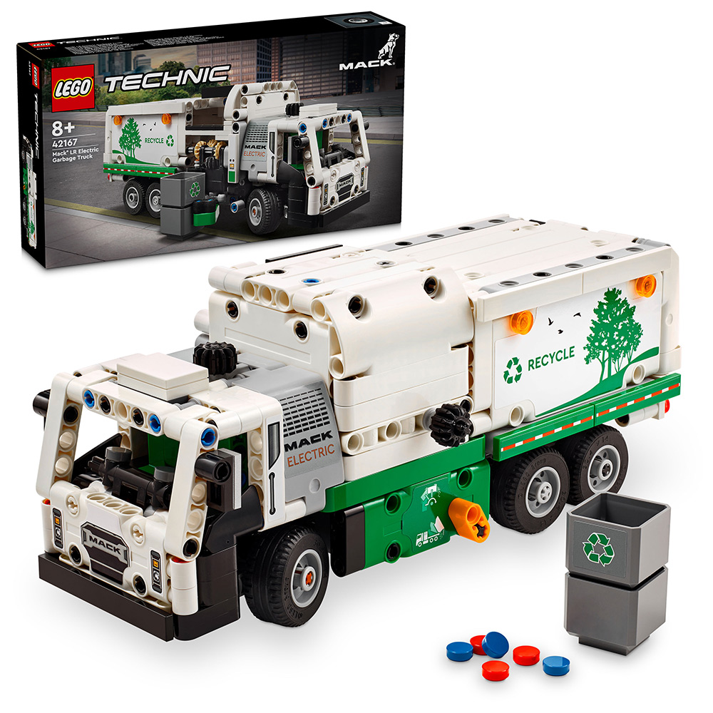 Сміттєвоз Mack® LR Electric lego technic 42167 Сміттєвоз Mack® LR Electric