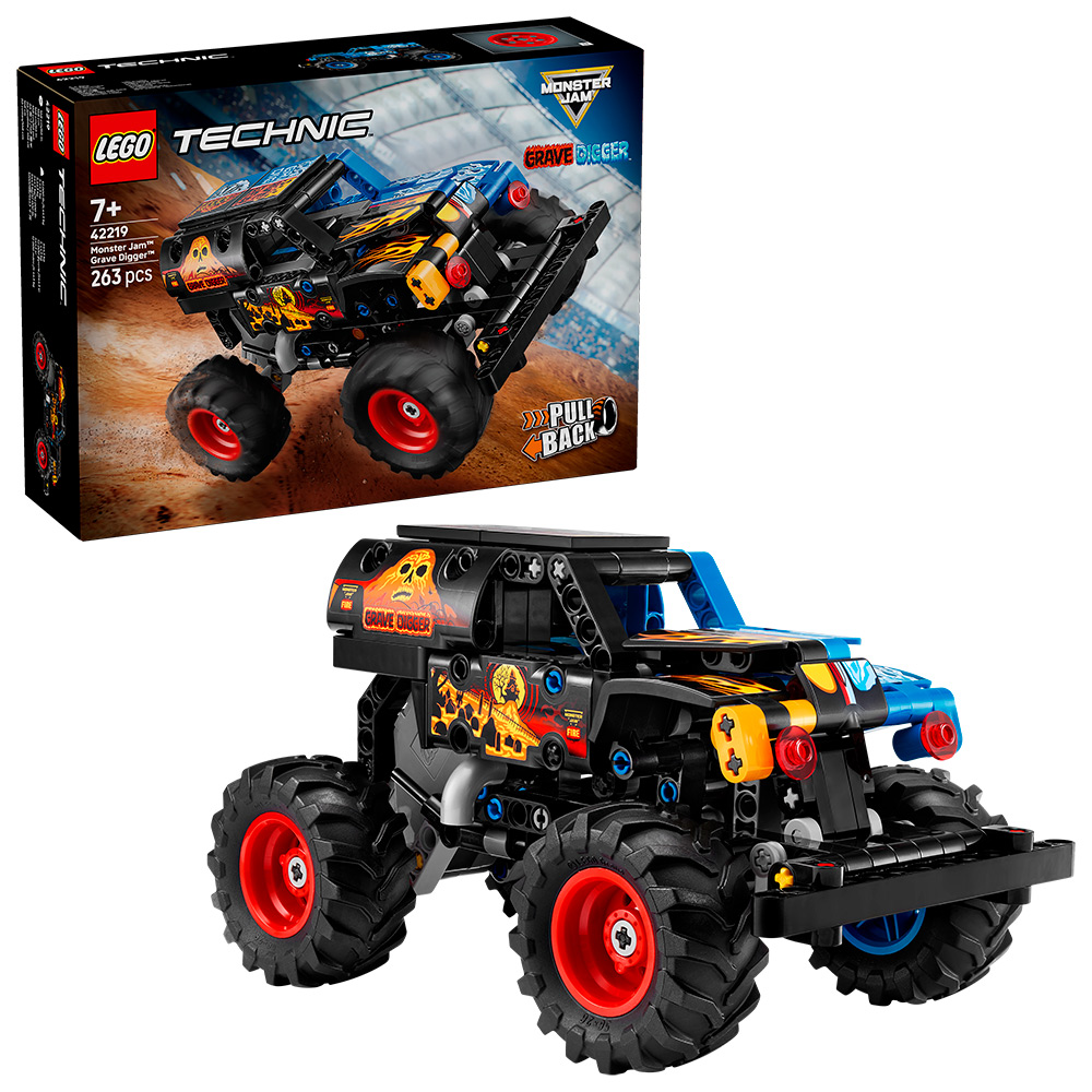 Monster Jam™ Grave Digger™ Вогонь і лід lego technic 42219 Monster Jam™ Grave Digger™ Вогонь і лід